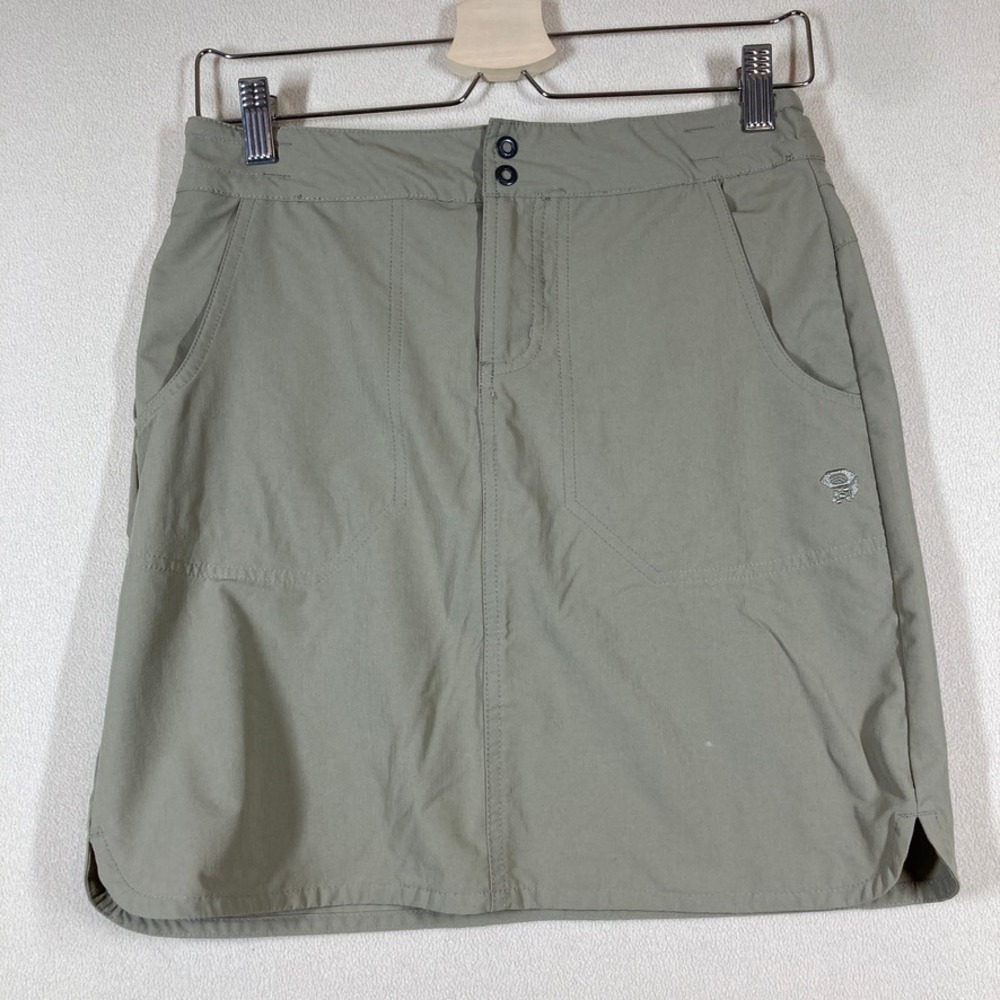 Mountain Hardwear Skirt Sz‎ 2 Tan Pockets Outdoor Gorpcore Walk Hike Camp
